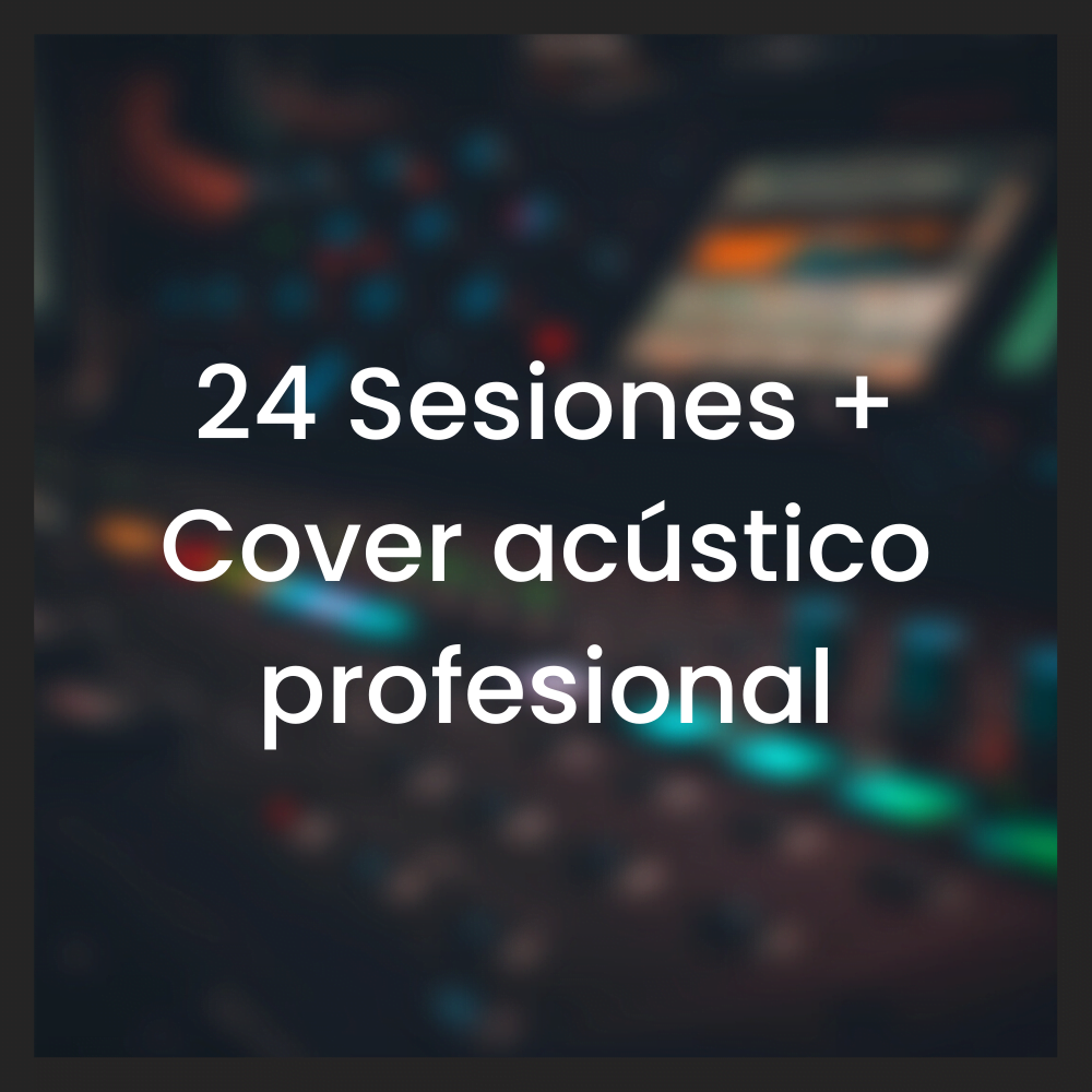 12 Sesiones + Cover acústico profesional