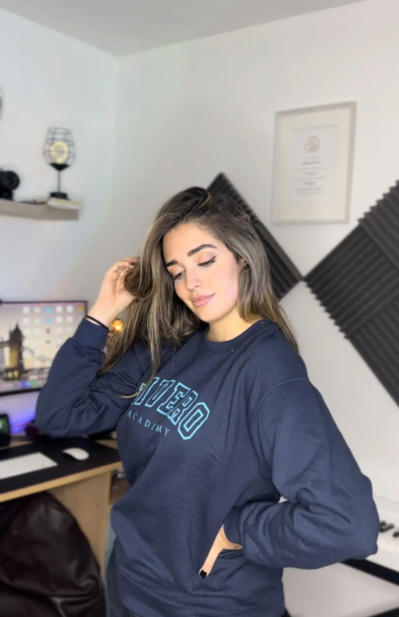 Sudadera azul
